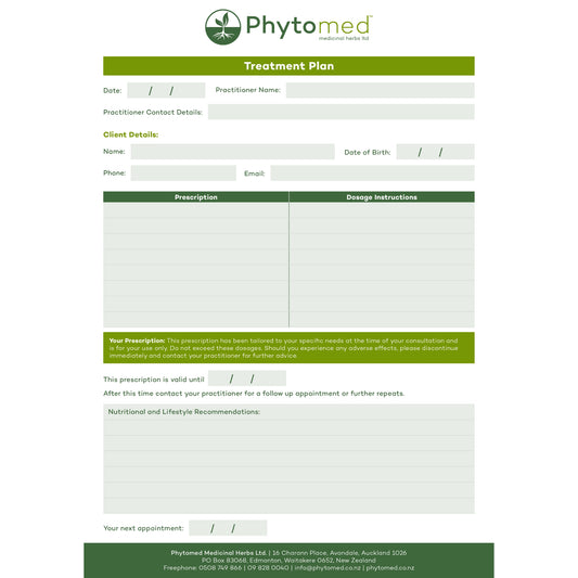 Treatment Plan Notepad